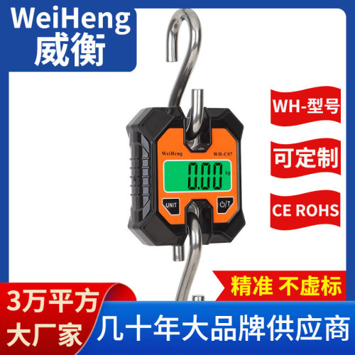 WeiHeng威衡WH-C07小吊秤便携钓鱼秤100斤直销电子秤手提式厂家