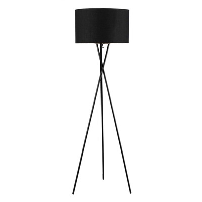 落地灯现代简约客厅沙发边卧室书房金属三脚架黑色跨境亚马逊ebay