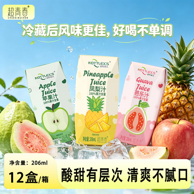 超青春苹果汁206ml*12盒果汁