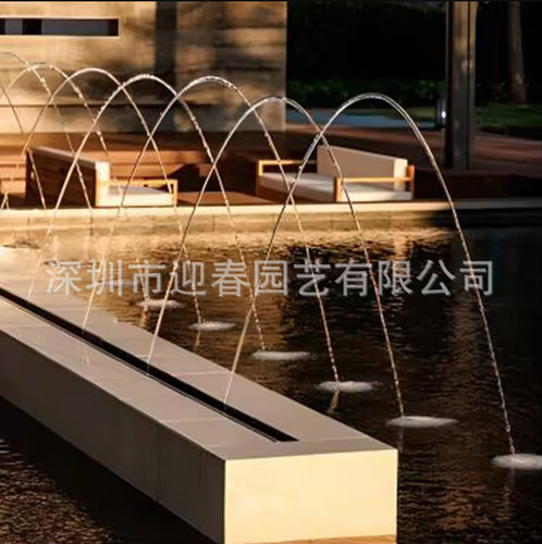 供应DN20/25不锈钢小型波光泉喷头玻光跳泉喷头专业制作户外