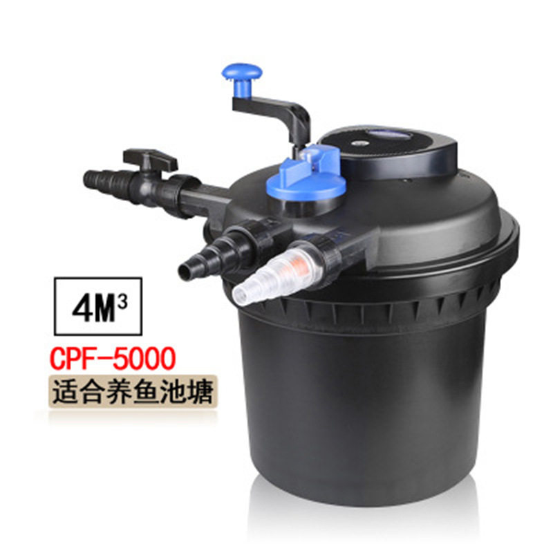 CPF-5000鱼池过滤器净化器水池池塘养鱼外置过滤桶过滤设备带UV灯图片