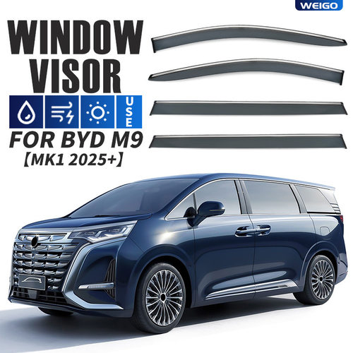 适用于比亚迪M9车窗晴雨挡雨遮阳板扰流板BYD M9 Window visor