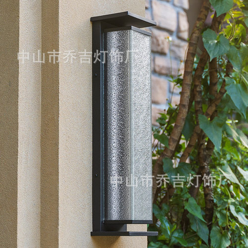 太阳能简约户外防水壁灯别墅大门长条室外轻奢院子门口柱子防雨灯