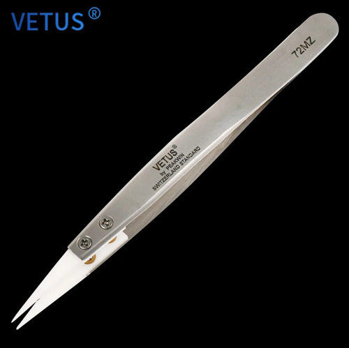 原装正品VETUS陶瓷镊子非磁性ESD 耐高温磨耐损陶瓷头 72MZ