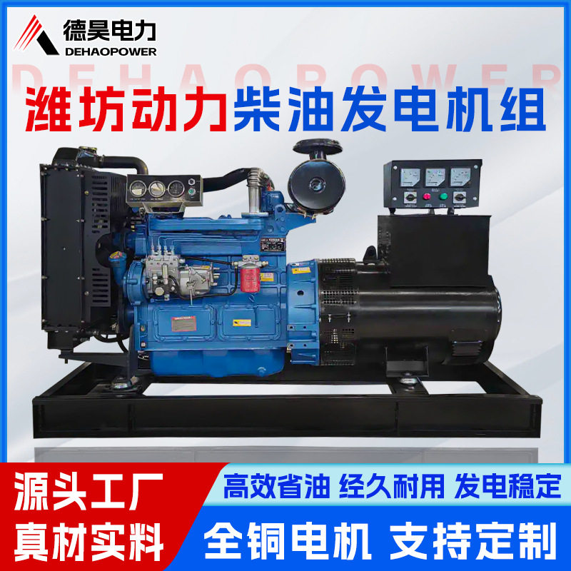 柴油发电机潍坊系列50KW 防雨棚发电机组 户外施工防雨发电机