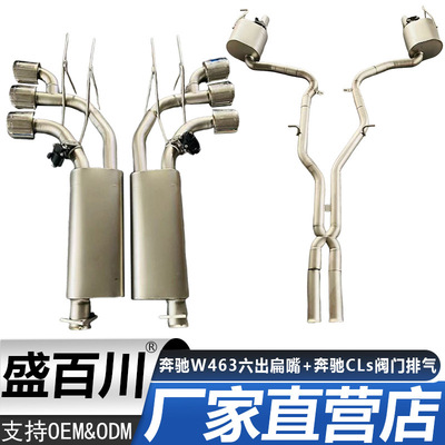 奔驰W463六出扁嘴AMG+奔驰CLs阀门排气