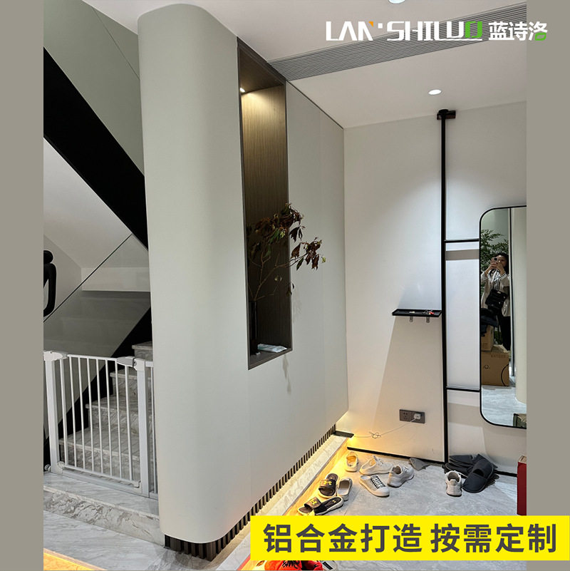 全铝鞋柜 圆弧铝合金柜 全铝家具全屋定制防潮防虫咬户外鞋柜防水图片