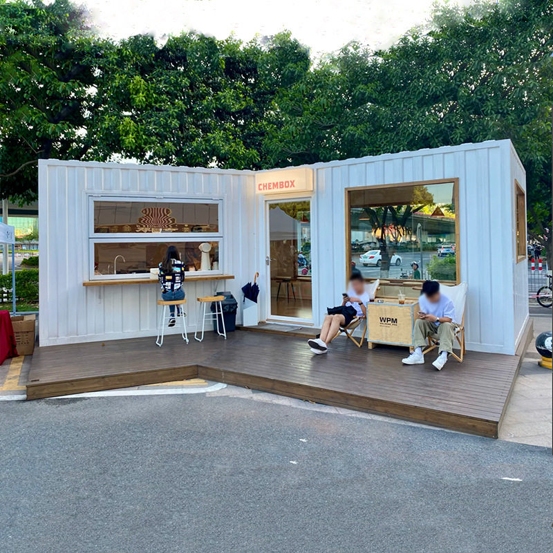 集装箱商业街商铺可移动简易安装户外景区网红打包箱彩钢集成房屋图片