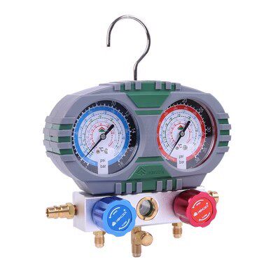 原装全新鸿森HS-236A-60 HS-260A-OA 铝双表阀  冷库压力表冷媒表