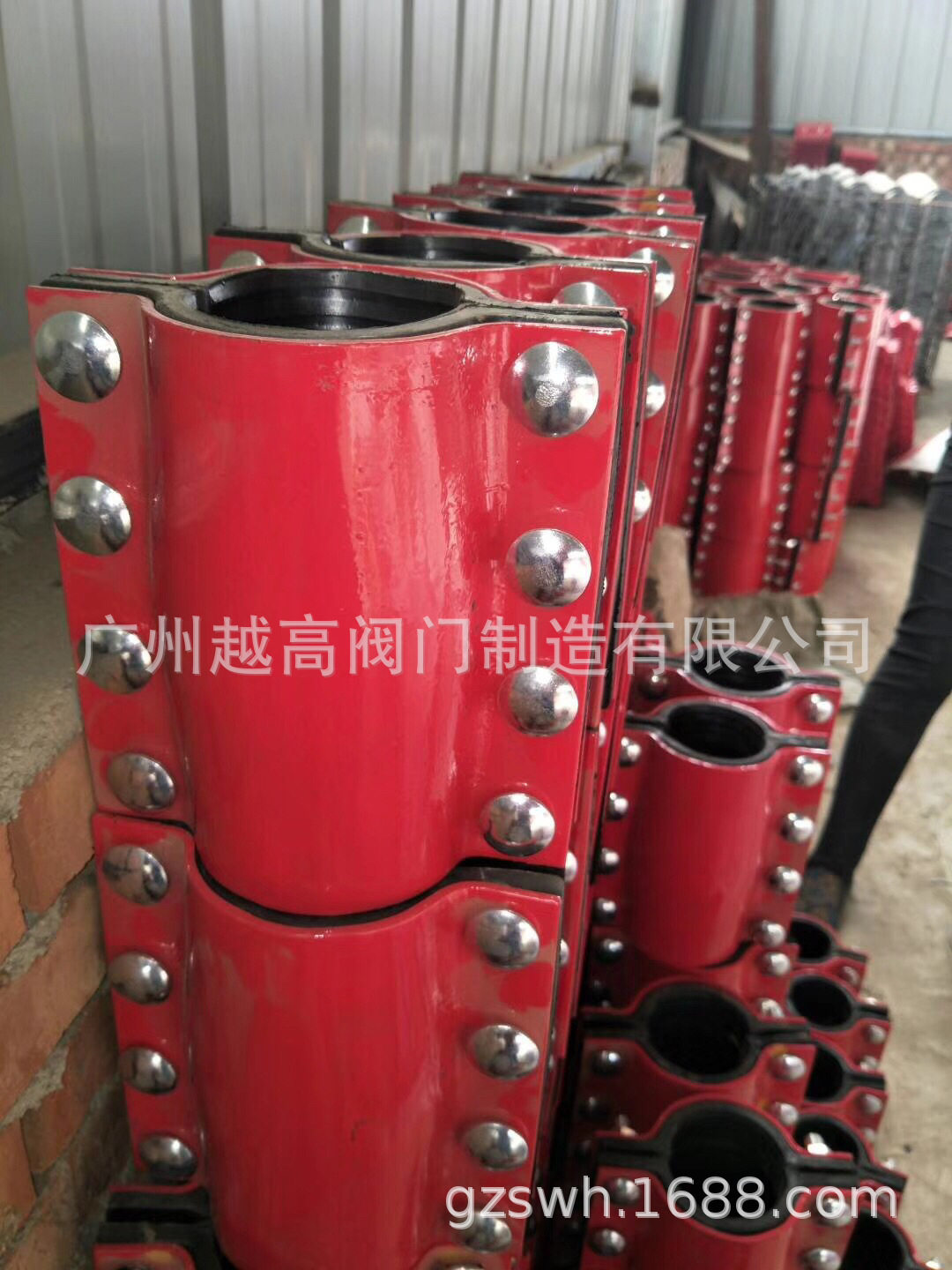 PE哈夫节管道直管堵漏器 PVC开边接头 90度弯头 三通螺纹法兰承插图片