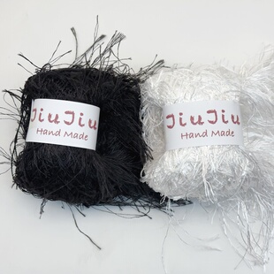 JiuJiu超长跳舞纱马尾纱网红氛围感发圈编织配线手混线配线特种纱