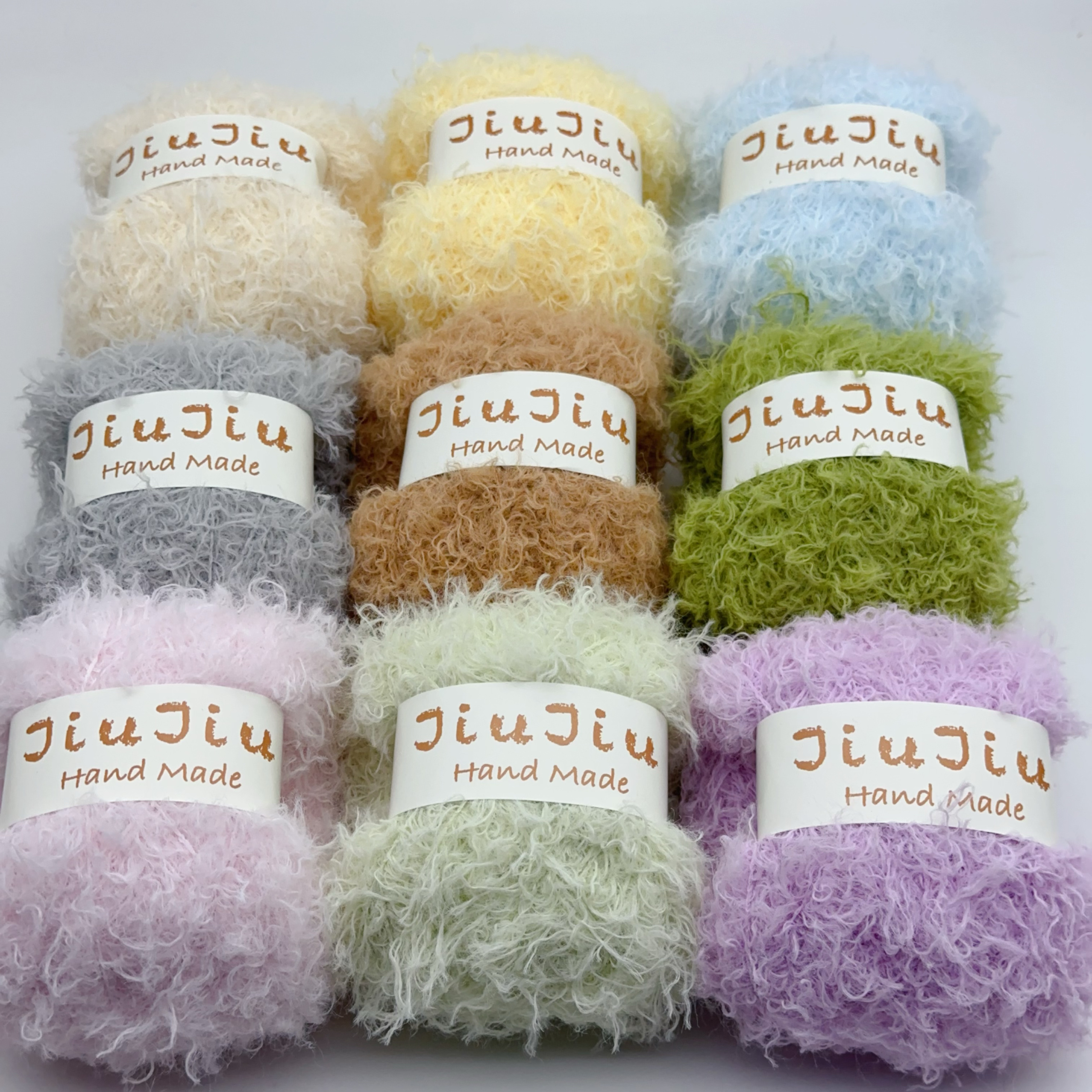 JiuJiu 【单股】手工编织ins泰迪卷毛线diy钩针包可爱玩偶材料