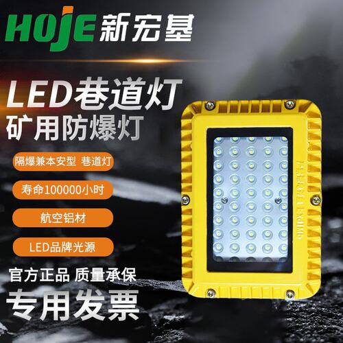 隔爆型LED巷道灯稳定安全煤矿井下照明灯DGS24/127方形款