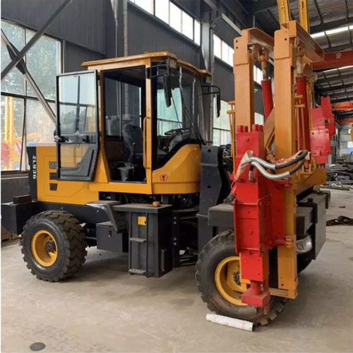 37kw?打桩机 公路护栏打拨一体式打桩机 体积小重量轻打桩机
