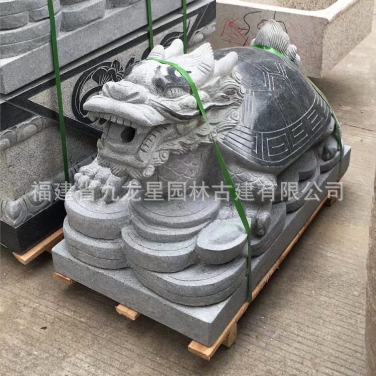 定 制石雕乌龟吸水兽动物龙石材雕塑石球订 做石雕十二生肖摆件图片