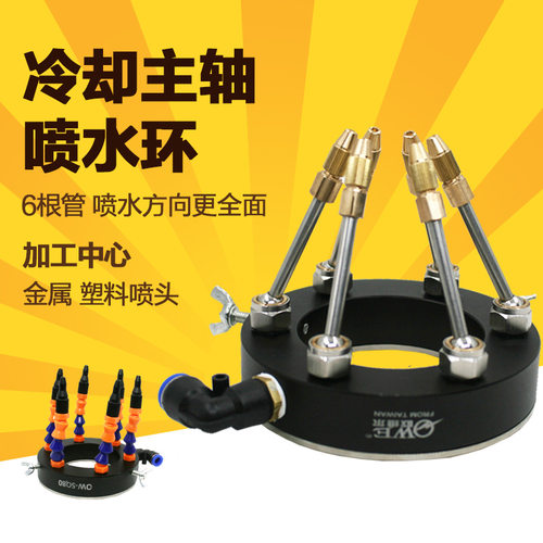 欧维尔owe-SQ80喷水环中心主轴喷水环喷头喷嘴万向冷却喷水塑料管