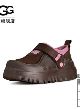 UGG低帮厚底魔术贴束带休闲鞋