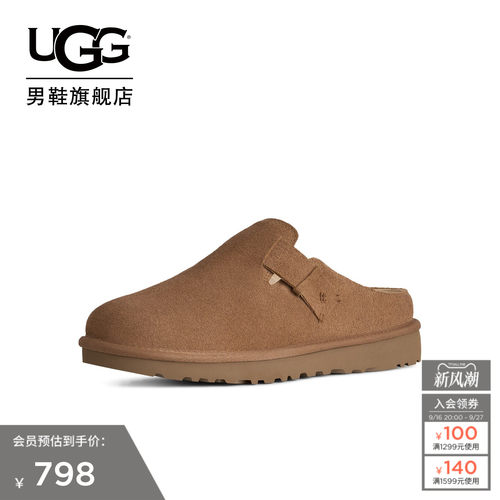 UGG平底浅口包头一脚蹬克罗格鞋