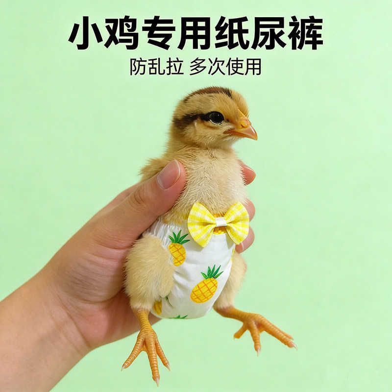 小鸡专用屎兜穿的尿不湿防止乱拉尿神器宠物鸡宝宝穿的衣服屁股兜
