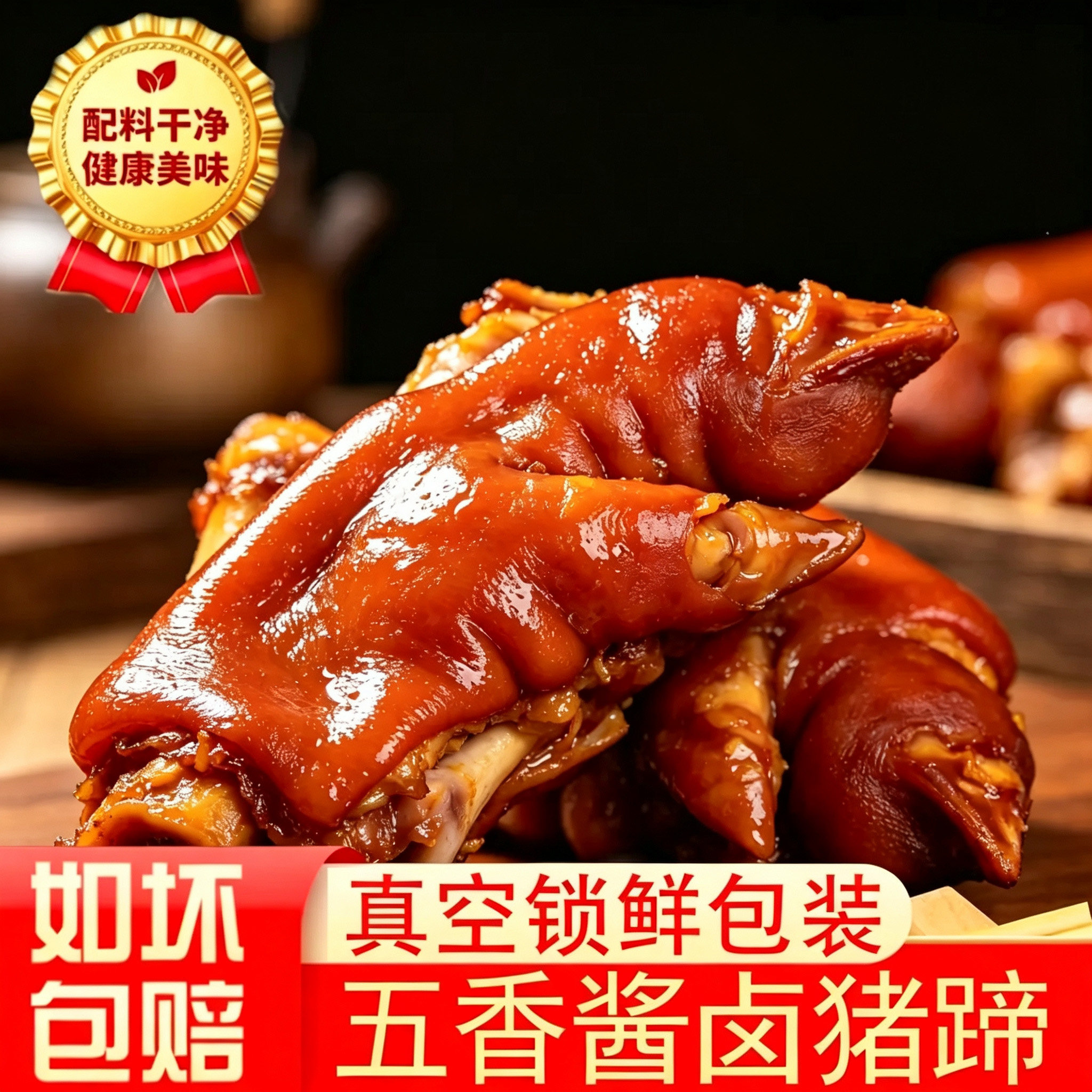【领券立减30】即食酱香猪蹄块到手2斤真空即食卤味猪蹄熟食-Z