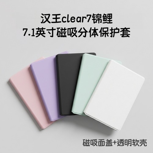 适用汉王clear7锦鲤磁吸分离保护套透明软壳7.1寸翻盖保护壳轻薄