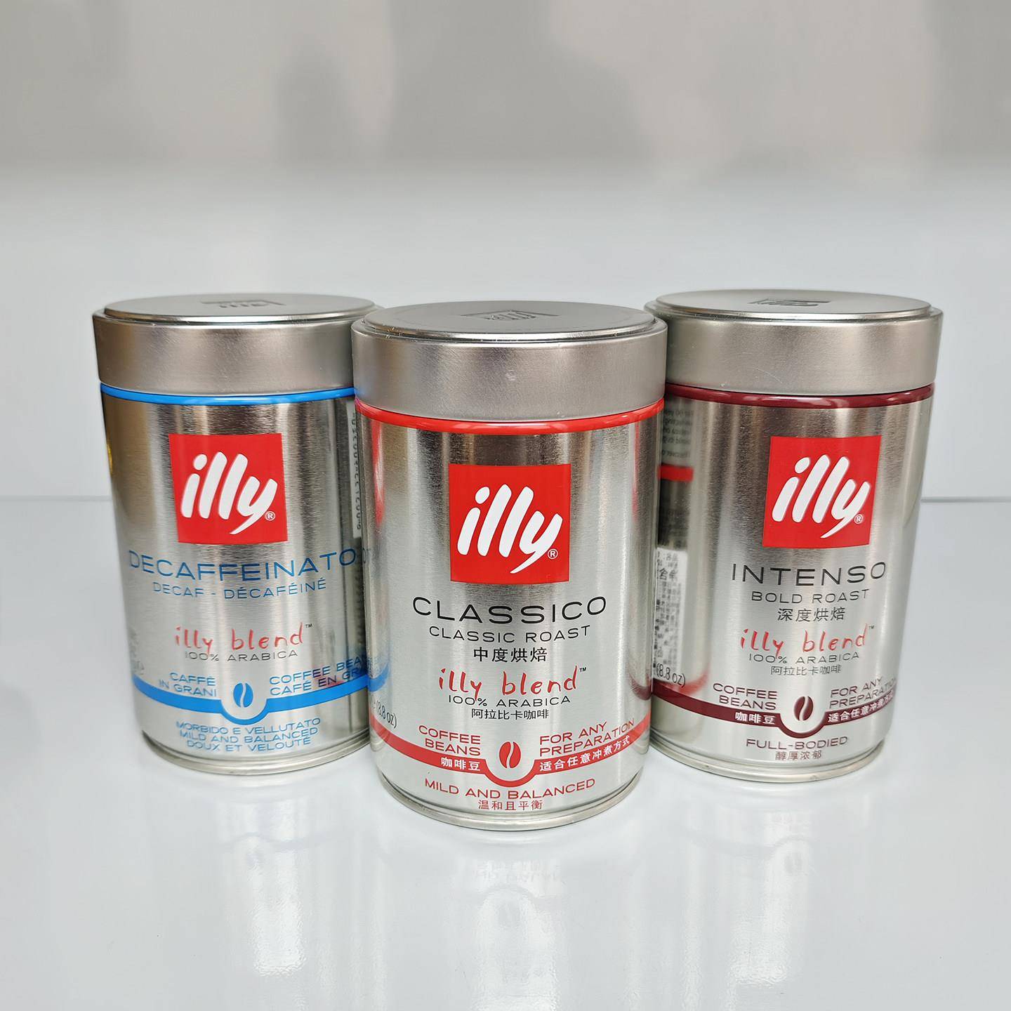 Illy意大利咖啡豆耶加雪菲产区 中度深度烘焙罐装咖啡 250克illy图片