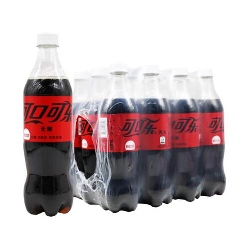 零度可口可乐 无糖碳酸饮料 畅爽汽水 680ml*12瓶 江浙沪皖包邮