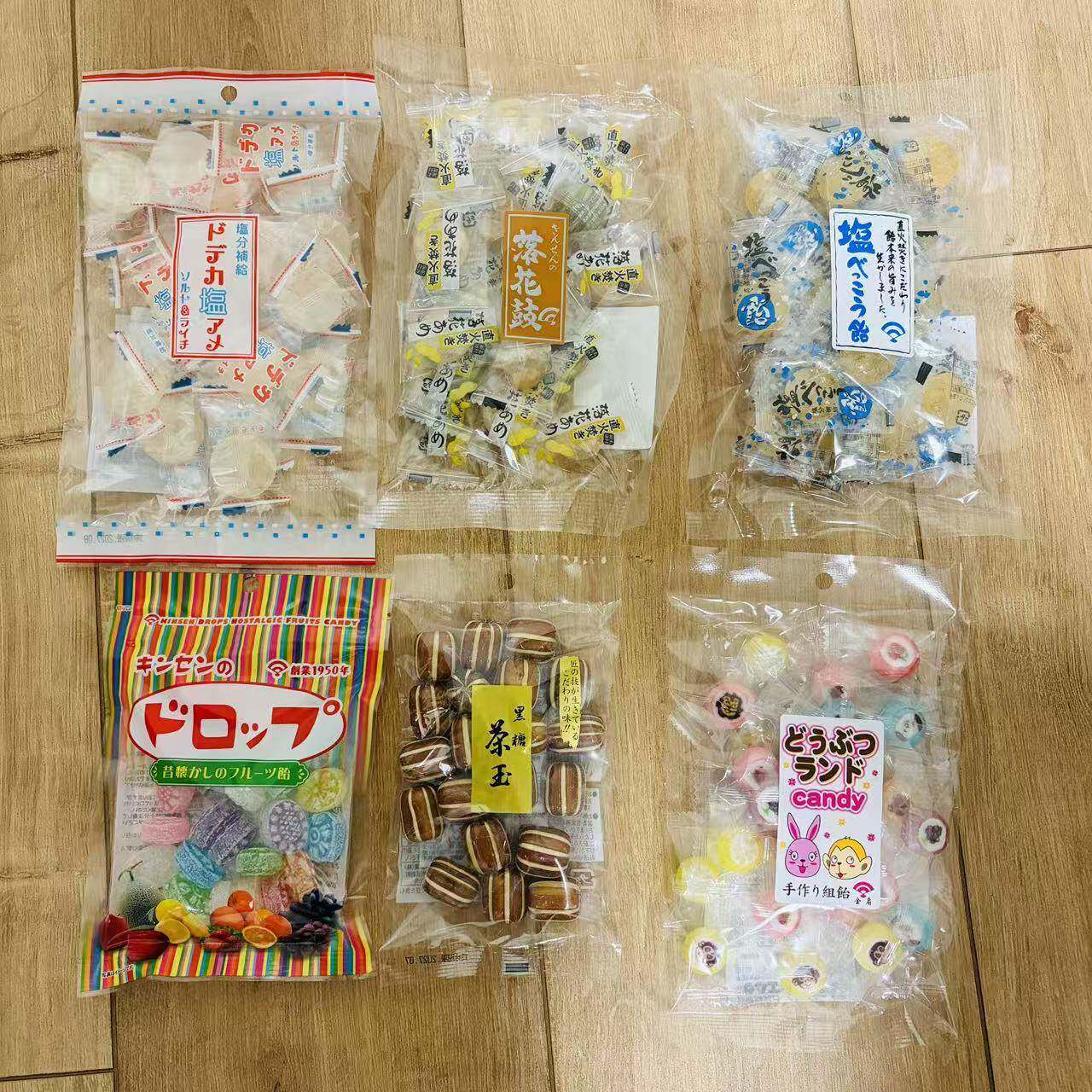 日本进口金扇之匠糖屋三代目糖果花生糖落花鼓盐味薄荷糖茶玉黑糖