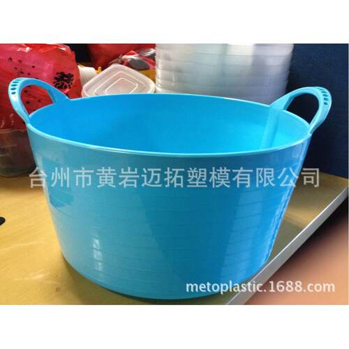 带提手LDPE /HDPE塑料软桶模具 注塑模具
