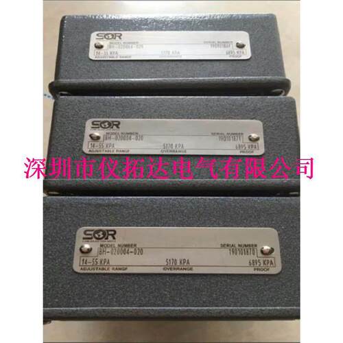 390435-HH5GA1 美国SOR索尔压力开关 液位开关6NN-K3-N4-F1A