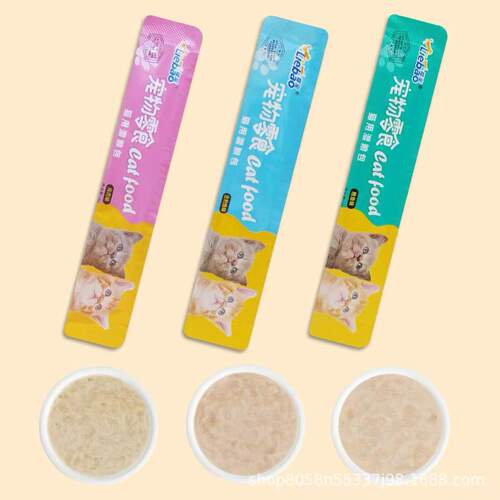 猫零食鱼油防掉毛猫咪湿粮成幼猫营养补水化毛排毛猫