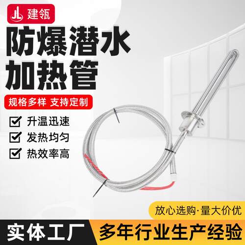 防爆潜水加热管防爆工业水箱电热管水池大功率