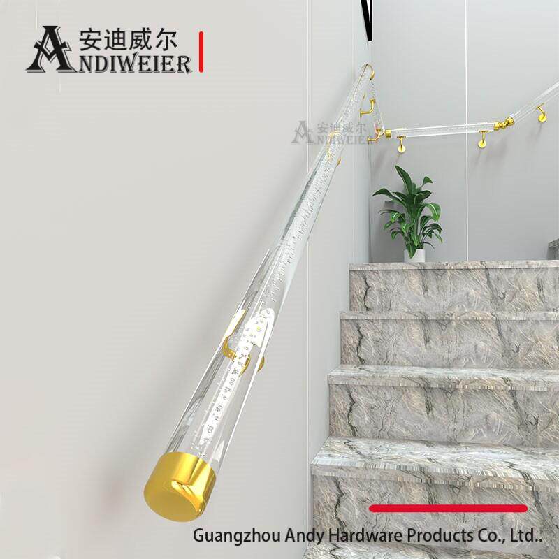水晶楼梯扶手室内复式别墅栏杆环保防滑儿童安全靠墙彷实木扶手