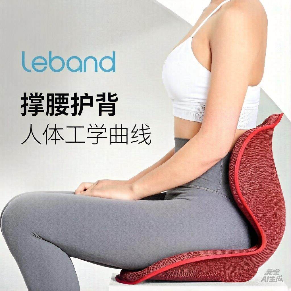 乐班leband普拉提坐垫办公室护腰靠美臀塑形减压久坐不累花瓣坐垫