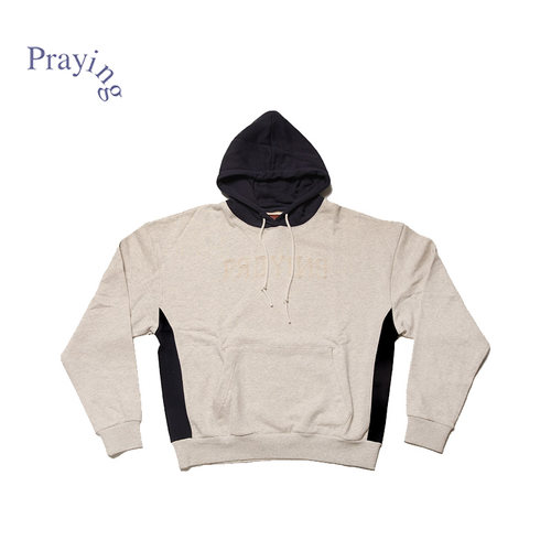 Praying撞色连帽卫衣26秋