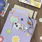 书本日常用品收纳袋升级版 英国IF文创Bookaroo大容量文件袋PU文具