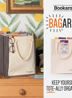 风琴托特包英国IF文创Bookaroo学生设计质感手提包收纳节日送礼物