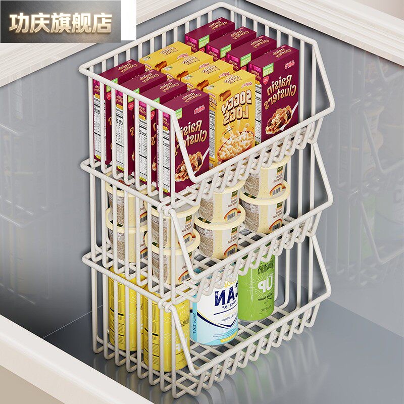 冰柜内部置物架冷柜专用分隔栏分类神器分层架冰箱隔断分格收纳筐图片