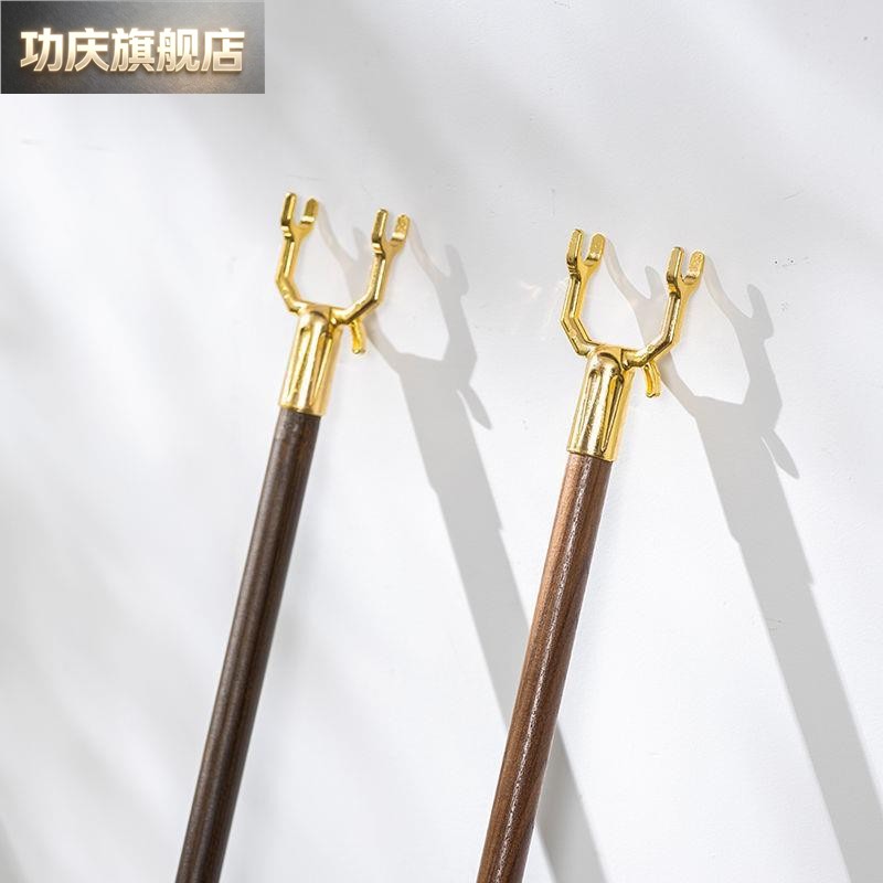 晾衣杆撑衣杆晾衣杆晾衣杆一整根实木撑衣杆家用晾衣叉丫叉加长木图片