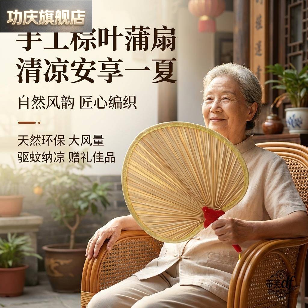 扇子家用夏季手工芭蕉扇葵扇老式大蒲扇子耐用济公扇儿童宝宝扇子图片