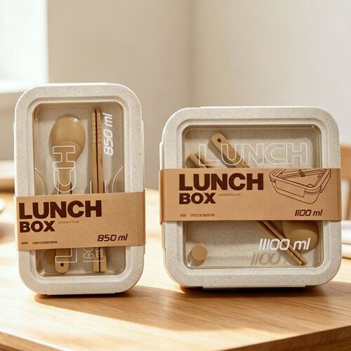 日本lunchbox加热饭盒微波炉专用上班族水果便当盒带餐具套装午餐