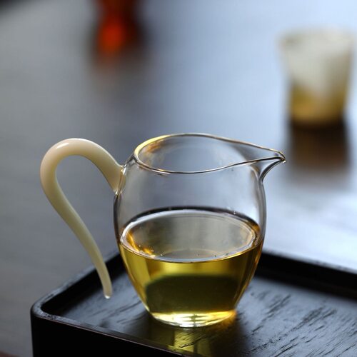 祥禾茶事迷你怡然公杯耐高温玻璃公道杯茶海分茶器特色功夫茶具