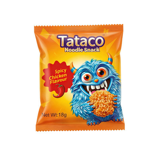 【U先】Tataco哒哒口印尼进口小怪兽干脆面香辣鸡肉味18g零食图片