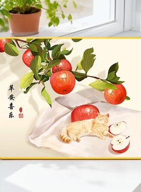 S6007新中式客厅沙发背景墙平安喜乐挂画饭厅餐厅画玄关装4050