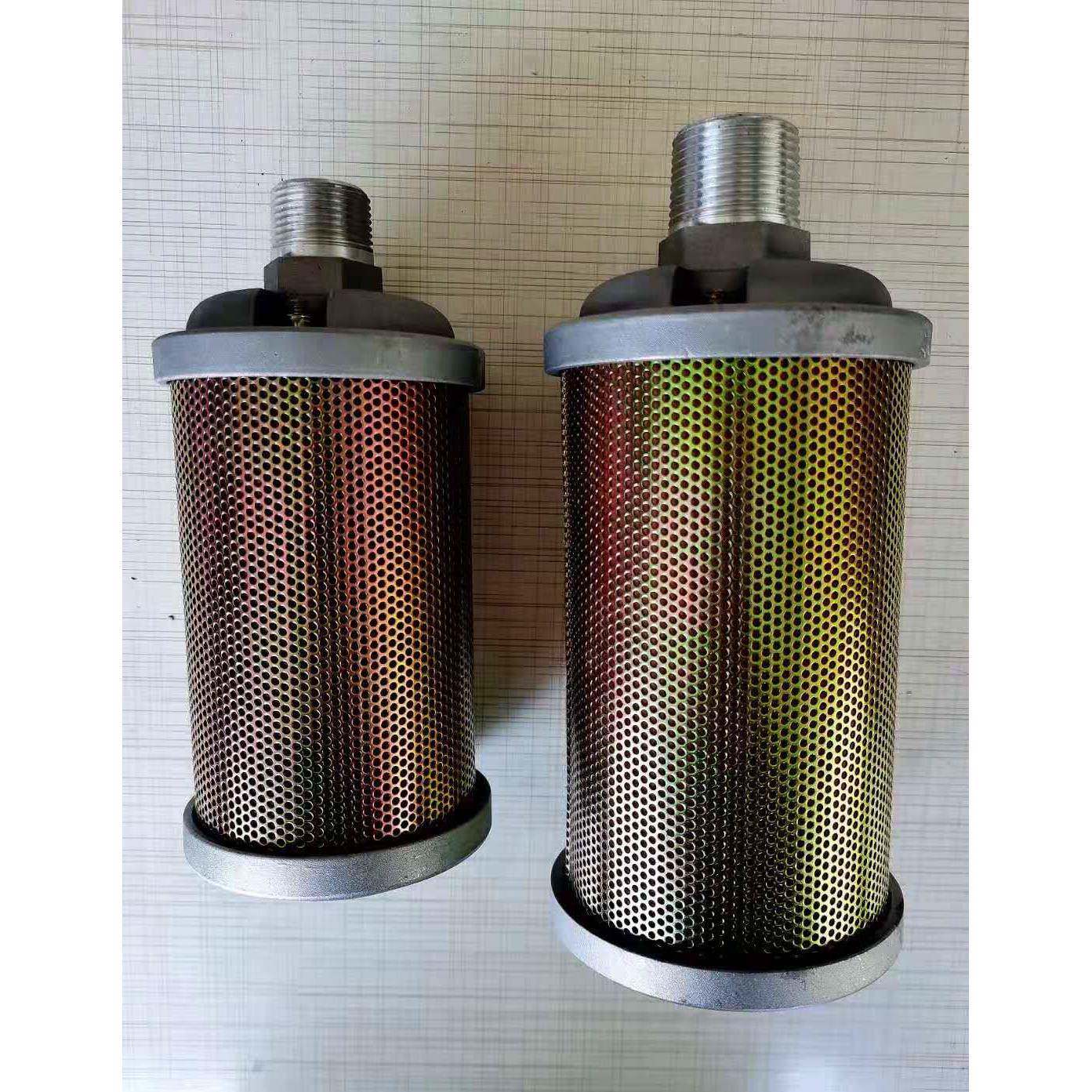 气动隔膜泵配件金属消音器 NPT 1寸适用气动工具配件