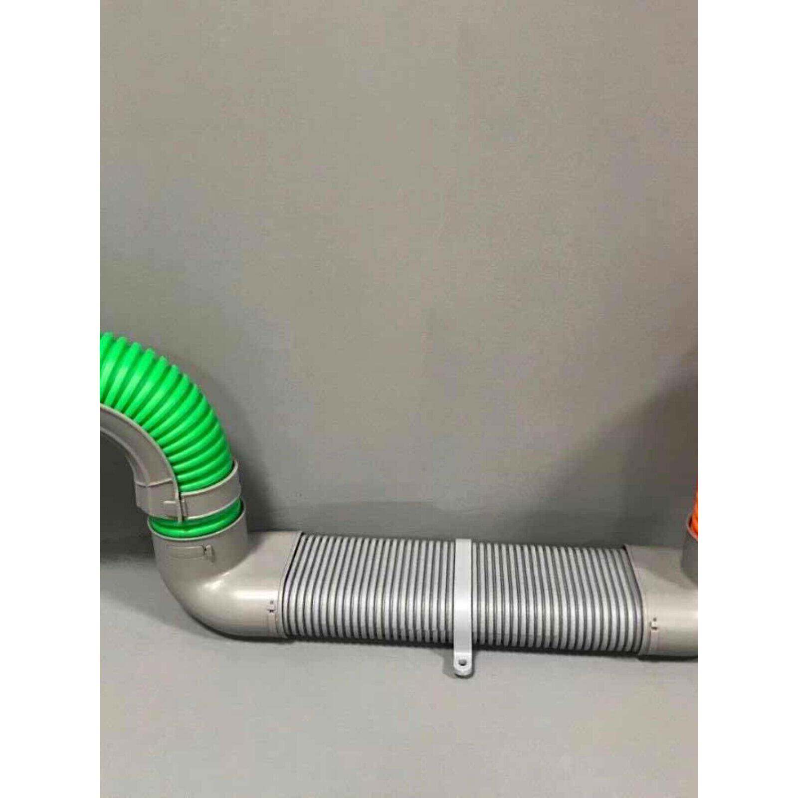 新风系统过梁器PVC管扁管免打孔横梁连接器75/110/160/200变径头