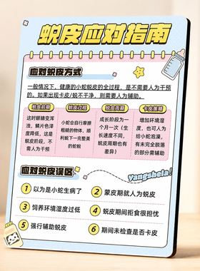 养蛇蜕皮应对指南科普摆件
