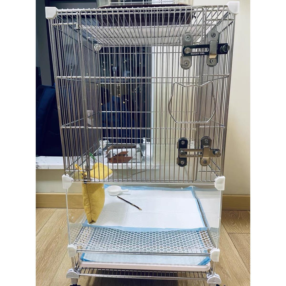DiY 不锈钢魔片笼蜜袋鼯松鼠龙猫鸟飞鼠专用宠物繁殖笼专用饲养笼图片