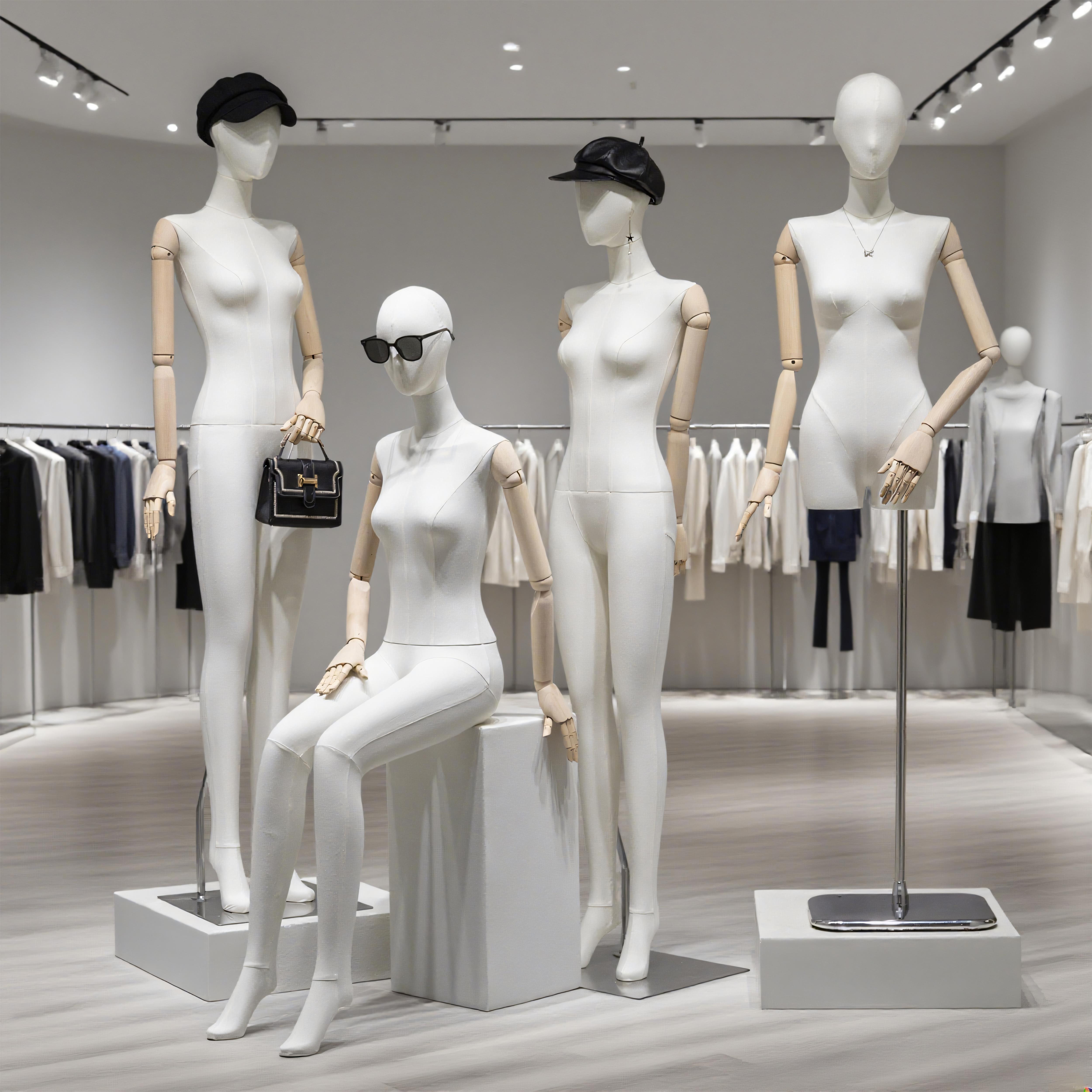 服装店韩版平肩直角肩模特道具女半身人体橱窗人台全身模特展示架