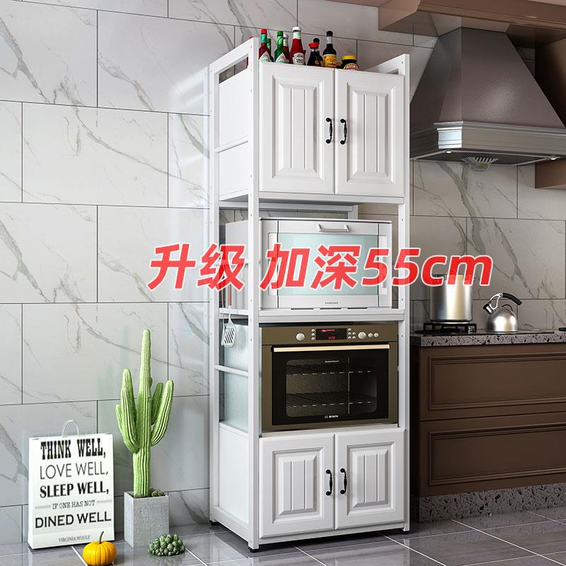 五层金属厨房置物架 收纳烤箱微波炉欧式柜